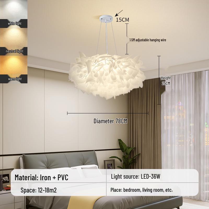 Modern Nordic Chandelier: Creative Warm Lighting for Living Room, Restaurant, Master Bedroom, and Children's Room