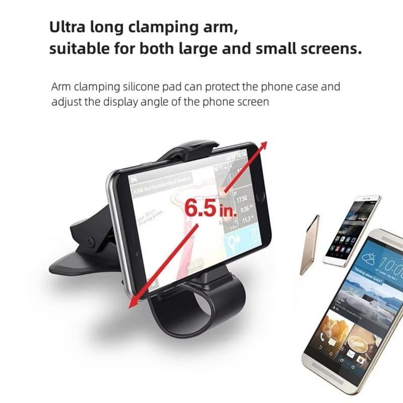 New Car Phone Holder 6.5inch GPS Navigation Dashboard Phone Holder In Car for Universal Mobile Phone Clip Mount Stand Bracket