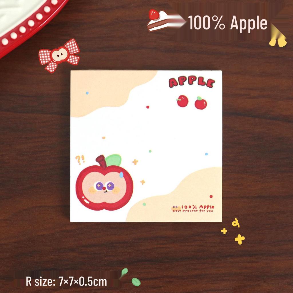 Apple Duoduo Cute Cartoon Non-Adhesive Sticky Notes for Student Planners