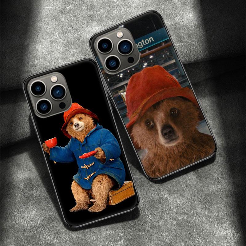 Cute P-Paddington Bear Phone Case For Iphone 16 15 Plus 13 12 Mini 17Air 16E 11 14 Pro 17 Pro Max Cover Shell Coque Soft Clear C