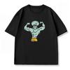 Womens SpongeBob SquarePants Muscle Fitness TShirt YK Trendy Loose Casual ShortSleeve Printed Top for Fitness Enthusiasts