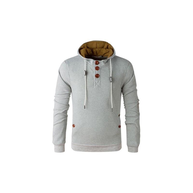 Men's Winter Cowl Neck Hooded Sweatshirt Coat Jacket For Ultimate Comfort And Style