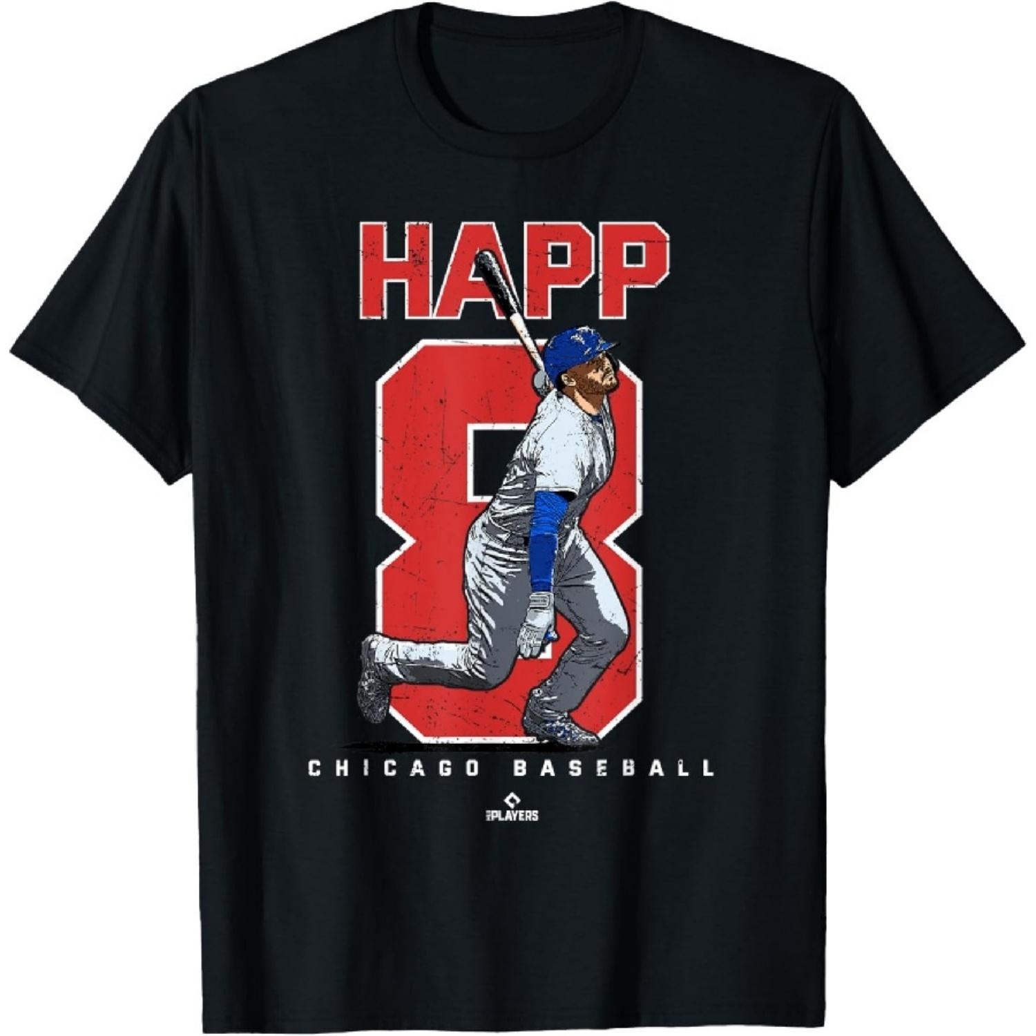 

Number and Portrait Ian Happ Chicago MLBPA T-Shirt XXXXXL чорний
