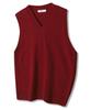 Polygram V-Neck Wool Knit Vest - 4 Colors