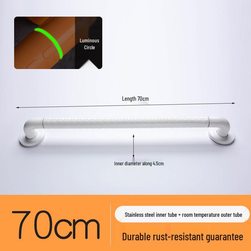 Stainless Steel Non-Slip Grab Bar for Barrier-Free Bathrooms, Ideal for Elderly and Disabled.