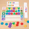 Wooden Montessori Shape Sorting Puzzle For Toddler Cognitive Development Educational Toy