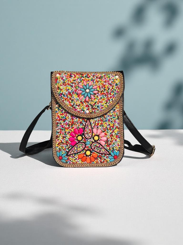 Boho Vintage Veske - Flerroms premium tekstur myk moteriktig allsidig håndlaget dusk risperler