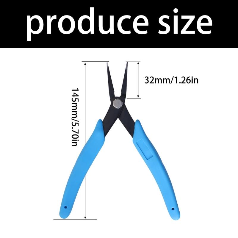Delicate Work Pliers Fine Pointed Tip 5inch Carbon Steel Construction Crafting Jewelry Repair Enhanced Control Handle