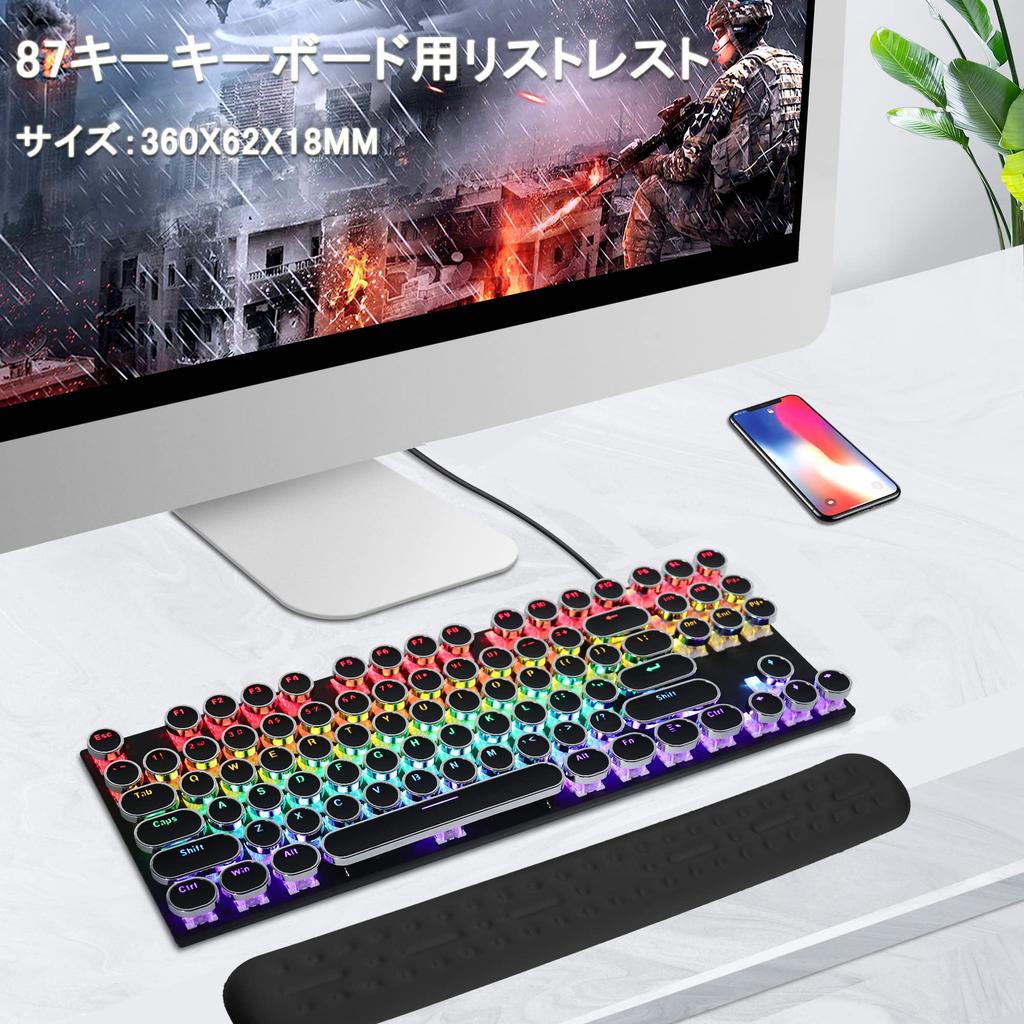 Umechaser Keyboard Wrist Memory Wrist Hand and Arm Mouse Soft Ergonomic Design Rest, Tenkeyless, Foam, Cushion, Support, Stylish, Wrist, Pad,