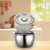 304 Stainless Steel Grease Container Can with Filter and Lid Dustproof Multifunction Oil Pot