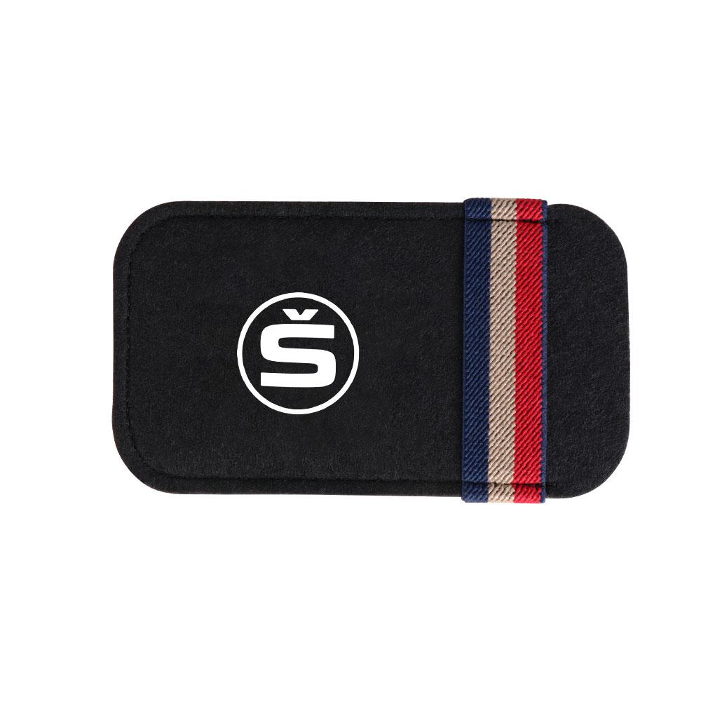 BAVK9 Car Interior Sun Visor Storage Box Eyeglasses Holder Sunglasses Clip For Skoda S Octavia Rapid Fabia Superb KAMIQ Roomster VRS