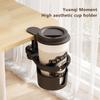 1Pc Office Desktop Storage Tableside Fixed Cup Holder Cup Clip Cup Holder Cup Rack Desk Storage Rack Organizer