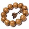 Handcrafted Buddhist Rosary Beads: Six-Lobed Sandalwood, 20mm, with Nine-Lobed Design for Literary and Play Collections