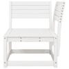 Garden Corner Sofa White 73x73x78 cm Solid Pine Wood
