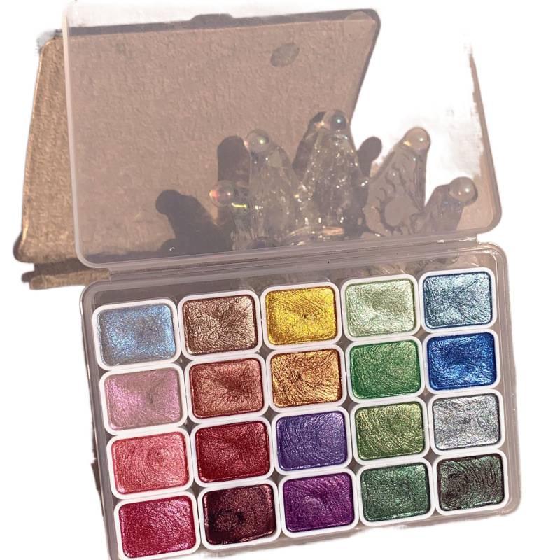 Concentrated Pearlescent Chinese Watercolor Paint for Nail Art and Painting - Dunhuang Colors with Free Shipping