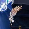 Elegant Rhinestone Animal Brooch: High-End Flower Design for Women's Coats and Accessories