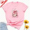 Howdy Easter Western Coquette Easter Bunny Cowgirl Aesthetic Retro Graphic T Shirts Oversized T Shirt Unisex Clothes Gothic Tops