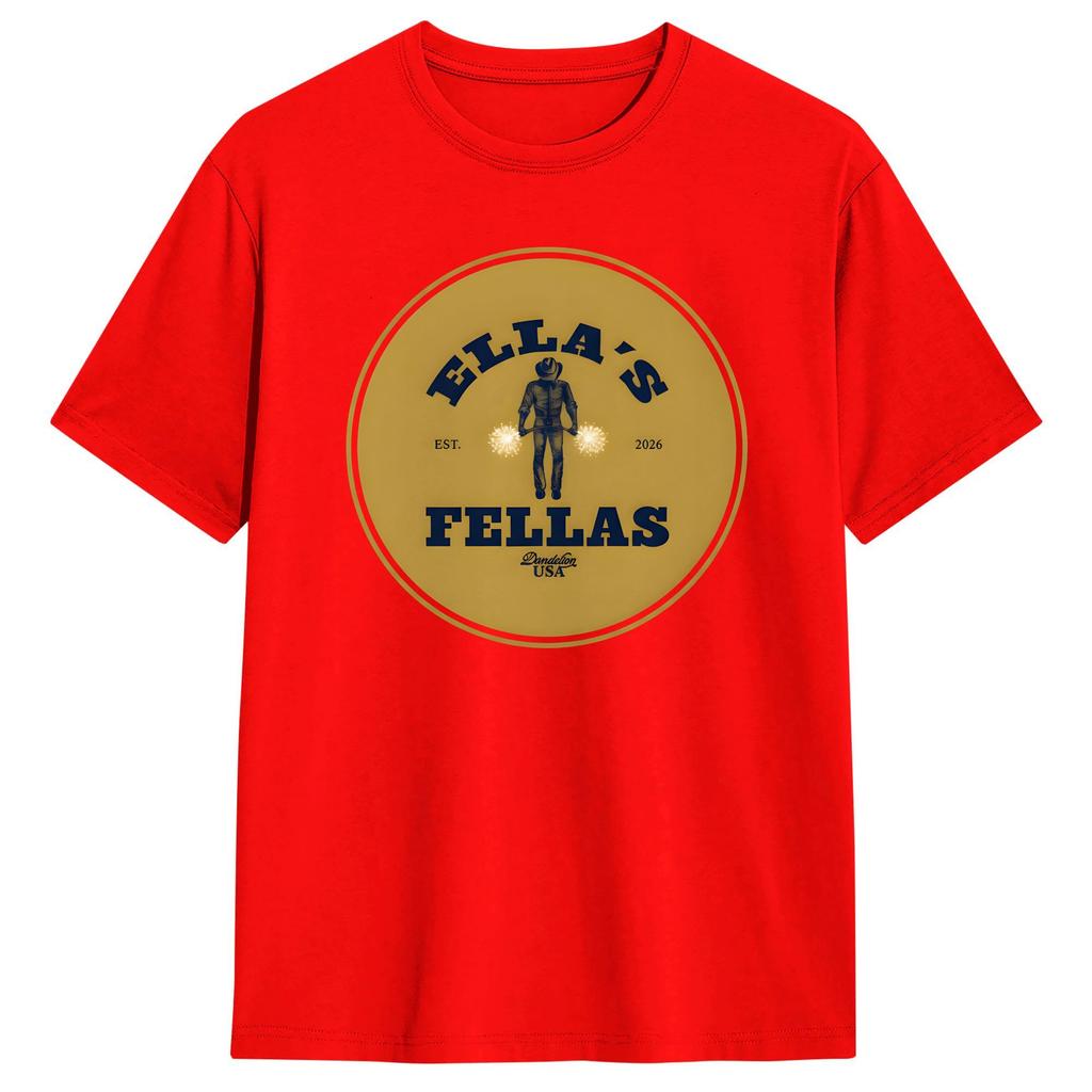 Ella Fellas Club TShirt Harajuku TShirts ShortSleeve Vintage Tshirt Summer Cotton Plus Size Tees