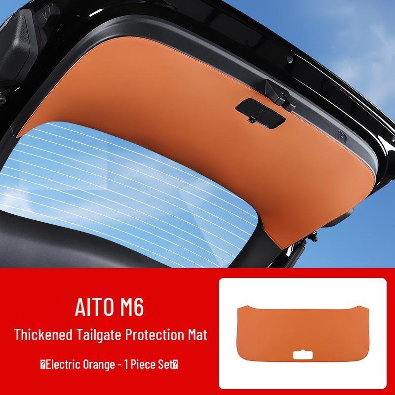 

AITO M7/M8 Trunk Protection Pad: Tailgate Leather Mat for Car Interior Enhancement (Fits 26 Models)