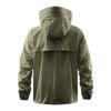 Giacca Antivento Leggera con Cappuccio da Uomo con Chiusura a Zip e Coulisse Regolabile