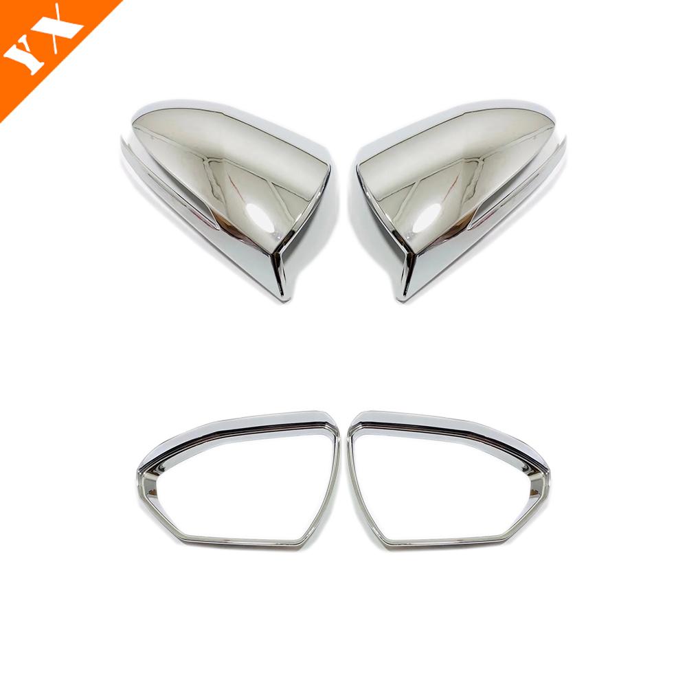 Carbon Chrome Trim For Tucson NX4 N Line -2023 Car Side Mirror Rear View Mirror Sticker Cover Protector Garnish