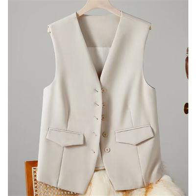 Business Vest Suit Jacket for Women's Blazers Fashion Summer Jackets Korean Loose Casual Sleeveless Blazer Suits
