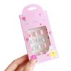 Kids Fake Nails Easy-to-apply Kids Nails Kawaii Kids Fake Nail Art Stickers Set Creative Diy Nail Kit for Fashionable Nail