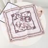 Skin-friendly chain simulation silk small square scarf breathable sunscreen scarf neck protection small scarf 71CM women's silk scarf