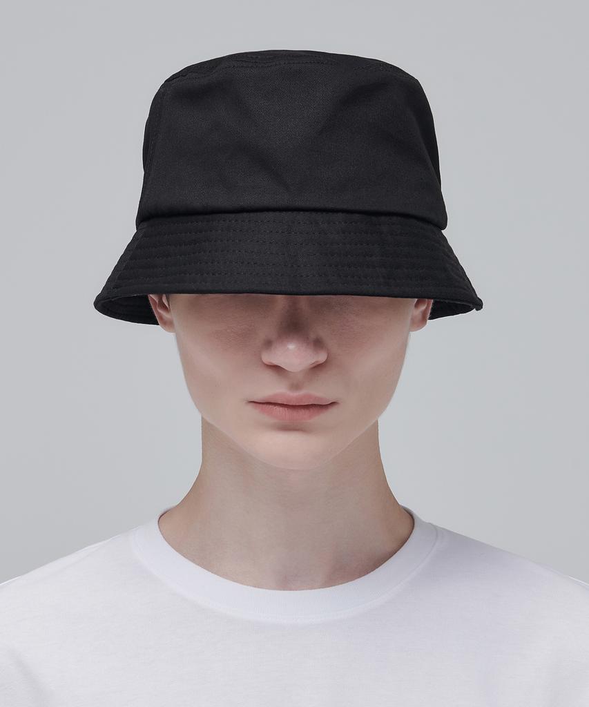 MUSINSA STANDARD Oversized Cotton Bucket Hat [Black]
