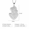 Cazador Lovely Family Pendant Necklaces Mom Dad Children Baby Pregnant Woman Stainless Steel Choker Jewelry Mother Day Gift New