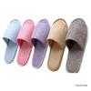 Cotton Linen Non-Slip Disposable Slippers - Half-Heel, Washable, Thickened for Home, Guest, Hotel, and Travel Shower Use