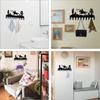 Cowboy Cactus Metal Key Holder - Eclectic Wall Mount Hooks Rack with 10 Hooks - Easy Install Decorative Iron Hanger for Keys