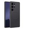 Magnetic Leather Phone Case for Samsung Galaxy S26 S25 Ultra S25 Plus Hard Shell Shockproof Protective Cover