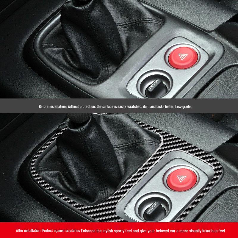Carbon Fiber Gear Shift Panel Sticker for 00-09 Honda S2000