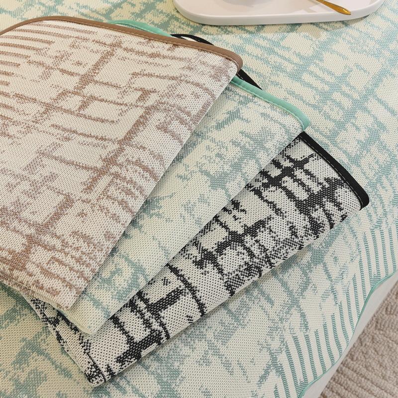 Cool Mat Sofa Cushion  New Summer Ice Silk Sofa Straight Row Light Luxury Seat Cushion Non-Slip Machine Washable