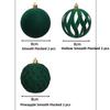 6Pcs/Box 8CM Velvet Christmas Hanging Balls DIY Plastic Christmas Tree Ornament Christmas Flocked Ball Set Holiday Celebration