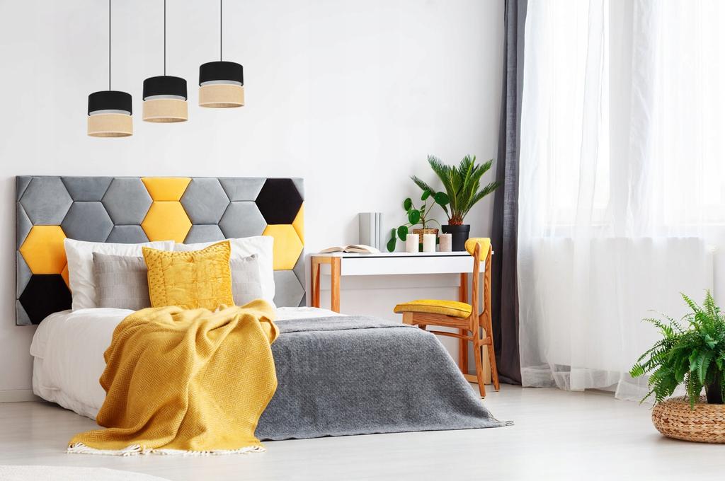 Hanging Lamp, Ceiling Chandelier, Lampshade 20Cm, Black