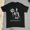 NUOVA Maglietta Nera a Maniche Corte con Logo Carpathian Forest, Regalo per Fan, Tutte le Taglie