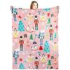 Christmas pine tree gifts Printed Blanket for Sofa Travel Camping Living Room Office Conditioning Blanket for All Seasons Gifts