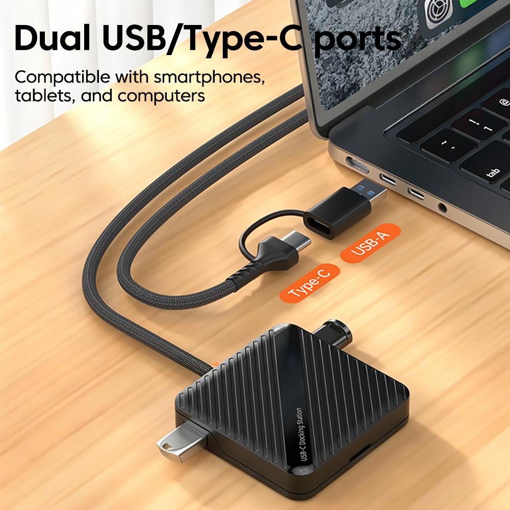 Xiaomi 5 Slot Portable USB/Type-C3.0 Memory Card Case high-speed Micro SD TF Card Holder Storage Box for SD/TF Card