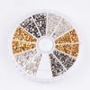 Multi-Color Electroplated Copper Beads Set for DIY Jewelry