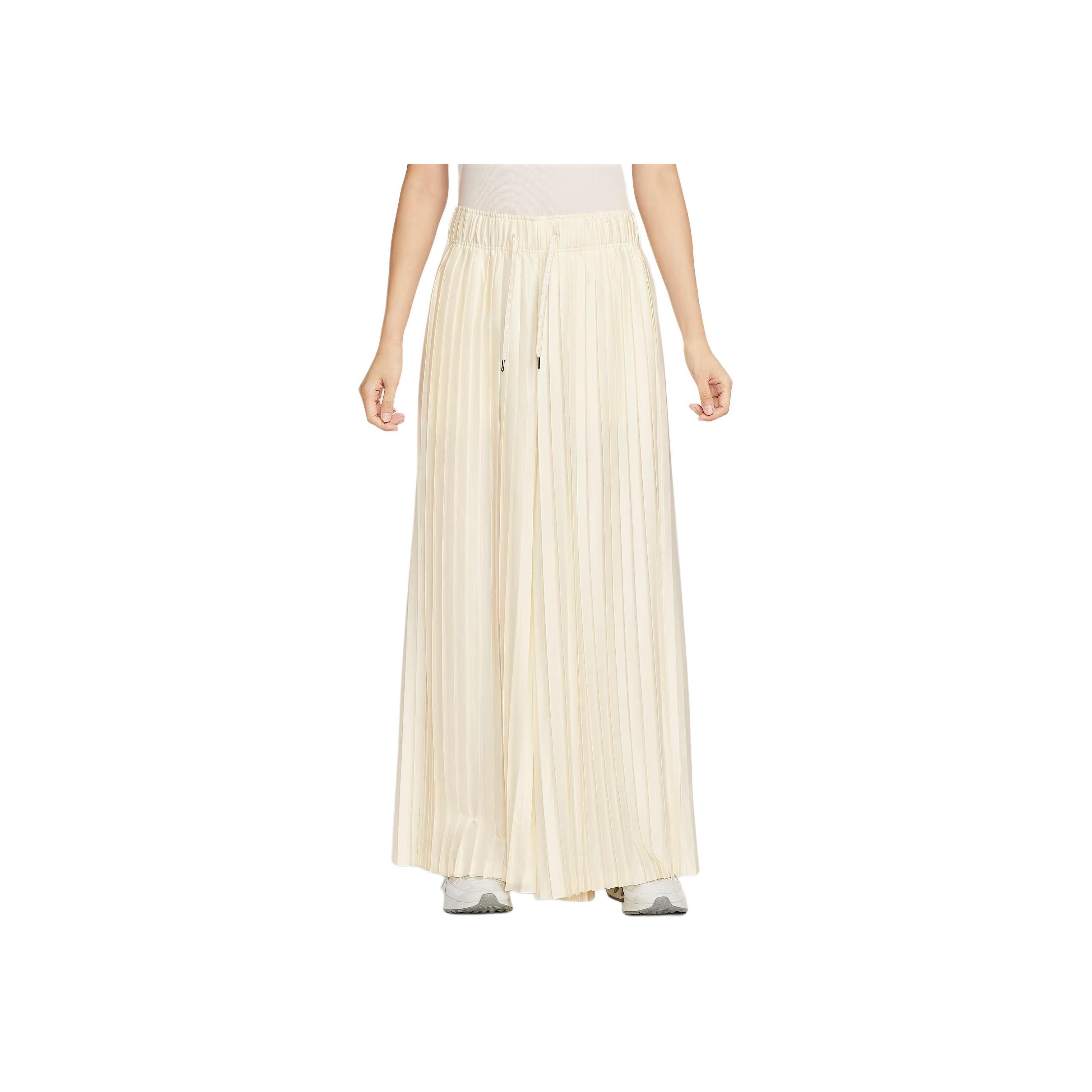 

Nike Logo Mid-Rise Pleated Loose Long Knit Sports Pants Women pants Light-Oak-Brown HJ0521-133 M