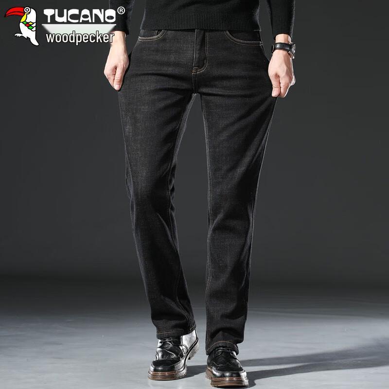 Tucano Men's Winter Fleece-Lined Straight Fit Jeans