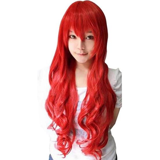 Women Long Curly Big Wavy Hair Popular Colorful Cool Perma-long Cosplay Wig