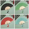 Flower Design Folding Fan Vintage Style Hand Fan Elegant Chinese Fan  Wedding
