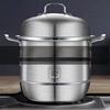Wutuo 30cm Two-Tier Stainless Steel Steamer Pot