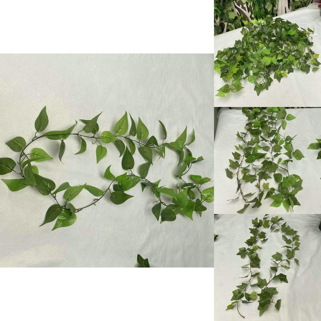Green Vine Wall Art With Faux Plant Silk Screen Tape Ideal For Indoor Garden Decor