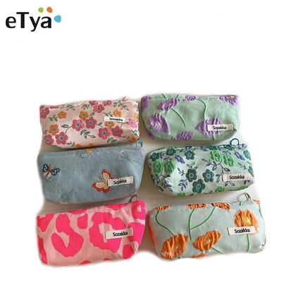 Sacs de rangement frais Simple Art abstrait sac cosmétique étanche impression Swanky fleur trousse de toilette Style personnalisé pour voyage
