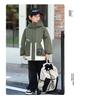 Children's Cotton Windbreaker: Boys' and Girls' Thick Hooded Autumn/Winter Jacket, 2025 New Style School Uniform for Middle & Big Kids