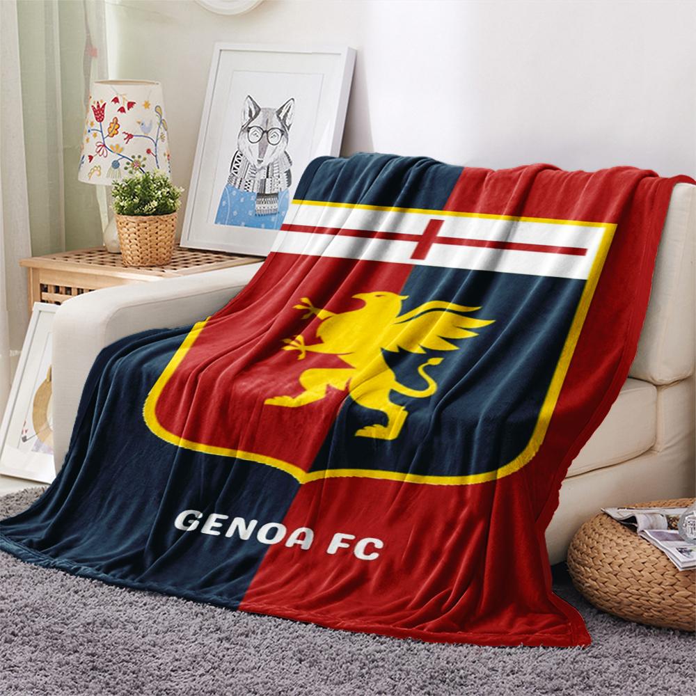 Genoa CFC Print Flannel Blanket, High quality Comfortable for All Seasons, Home Decor, Warmth and Comfort, Perfect for Christmas Gifts28